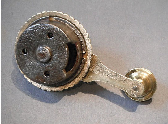 Brass and Glass Interior Bell Pull — view 3