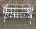 Brass and Iron Childs Cot — Brass, late 19th century