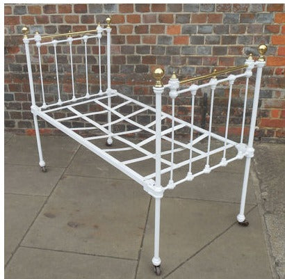 Brass and Iron Childs Cot — view 5
