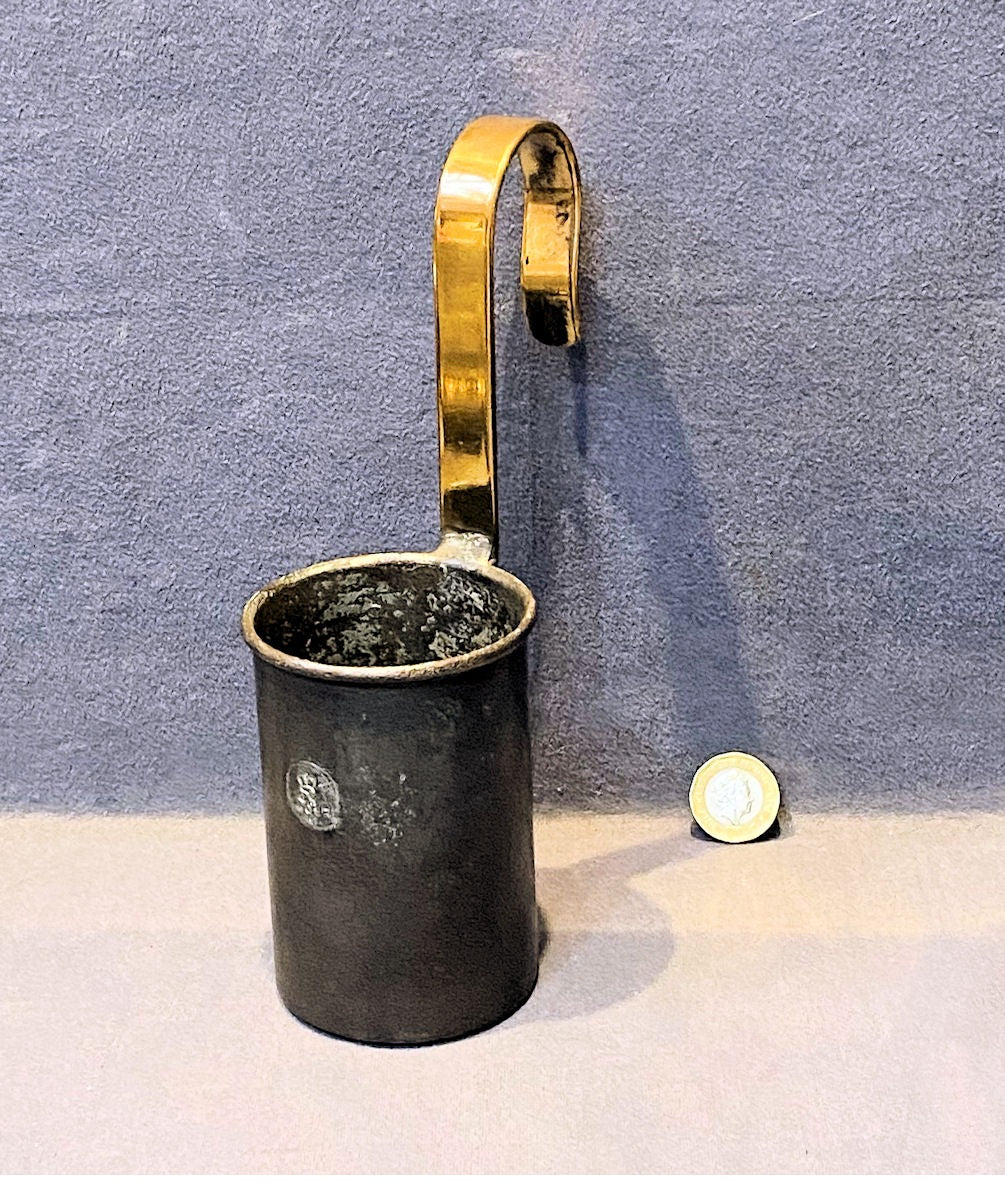 Brass & Steel Half Pint Dairy Measure — Brass, 1920's