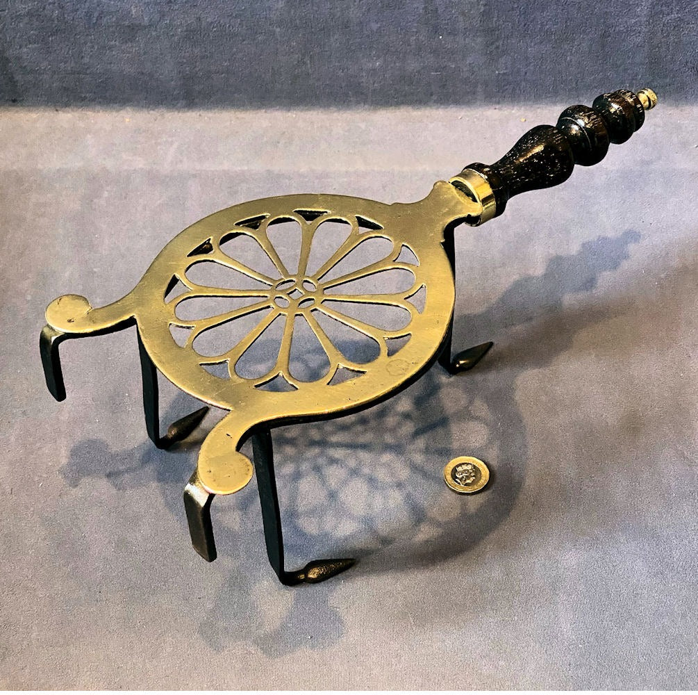Brass and Steel Trivot — Brass, late 19th century