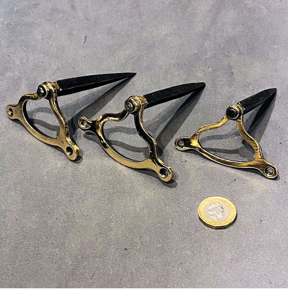 Brass and Wrought Iron Bell Pull Fitting, many similar available — Brass, late 19th century