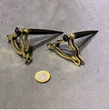 Brass and Wrought Iron Bell Pull Fitting, many similar available — Brass, late 19th century