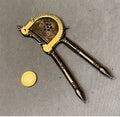 Brass & Wrought Iron Betal Nut Cutters — Brass, late 19th century