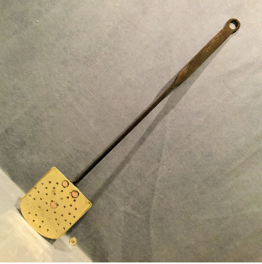 Brass and Wrought Iron Bread Peel — Brass, early 19th century