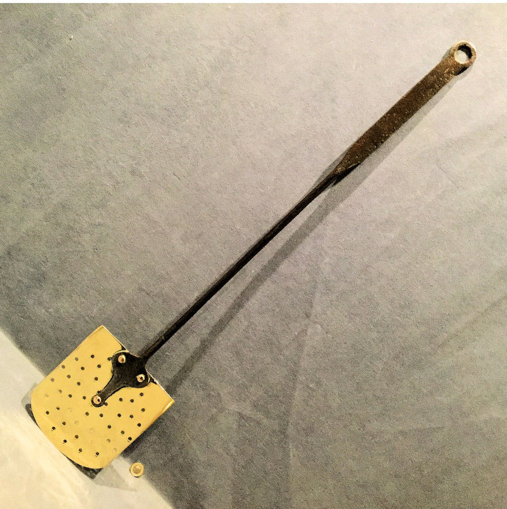 Brass and Wrought Iron Bread Peel — view 2