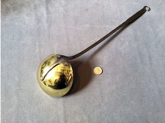 Brass and Wrought Iron Ladle — view 3