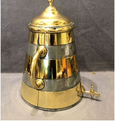 Brass & Zinc Dairy Churn — view 2