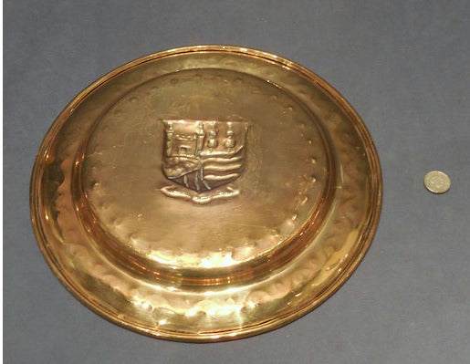 Brass Armorial Salver — view 2