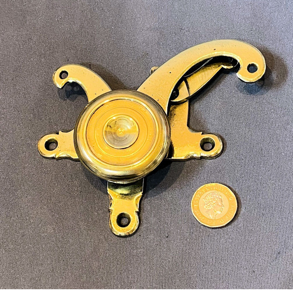 Brass Bell Pull Fitting — Brass, late 19th century