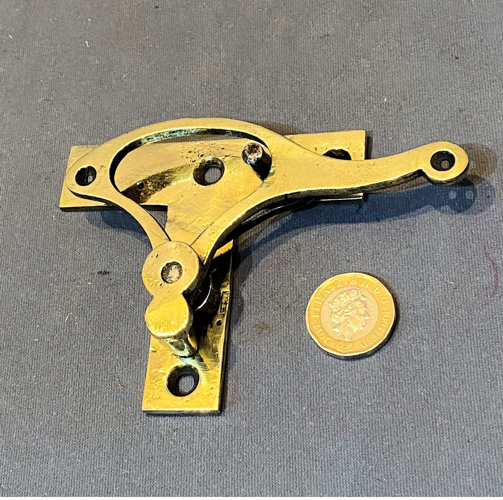 Brass Bell Pull Fitting — Brass, late 19th century