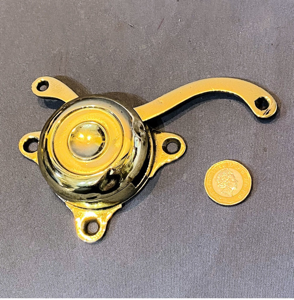 Brass Bell Pull Fitting — Brass, late 19th century