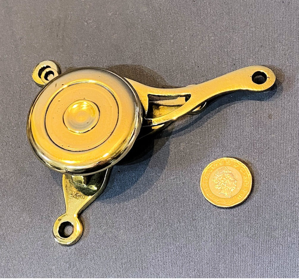Brass Bell Pull Fitting — Brass, late 19th century