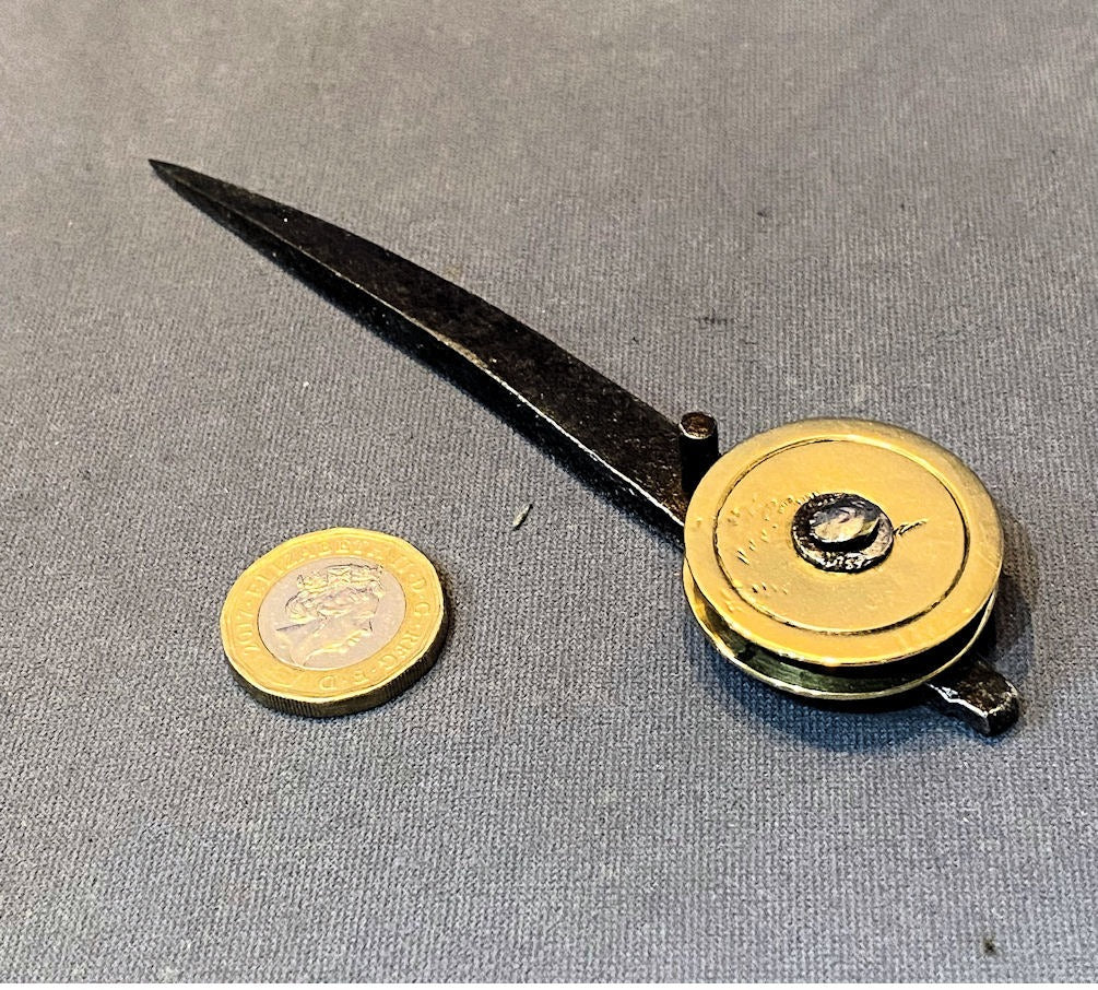 Brass Bell Pull Fitting — Brass, late 19th century
