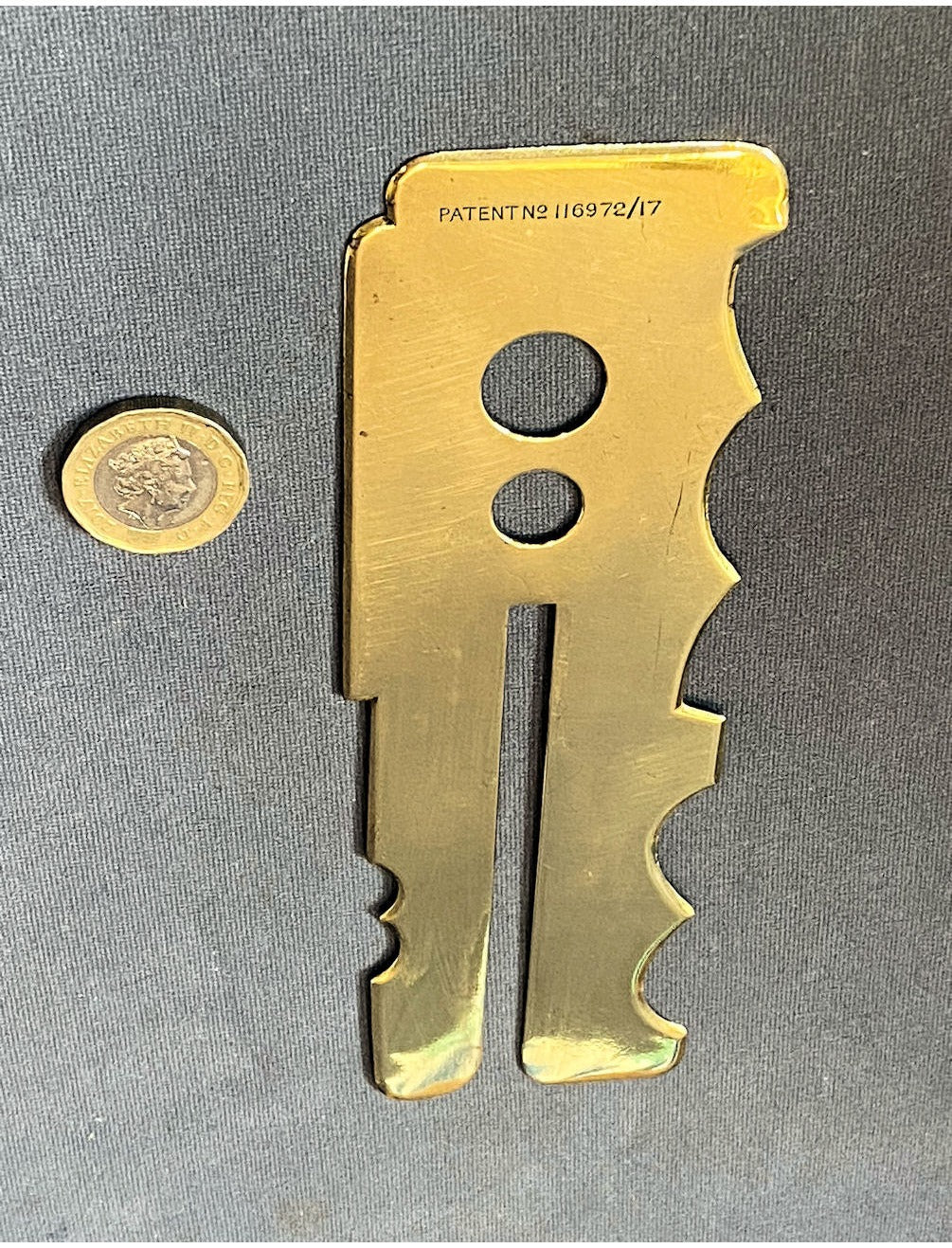 Brass Button Stick — view 2