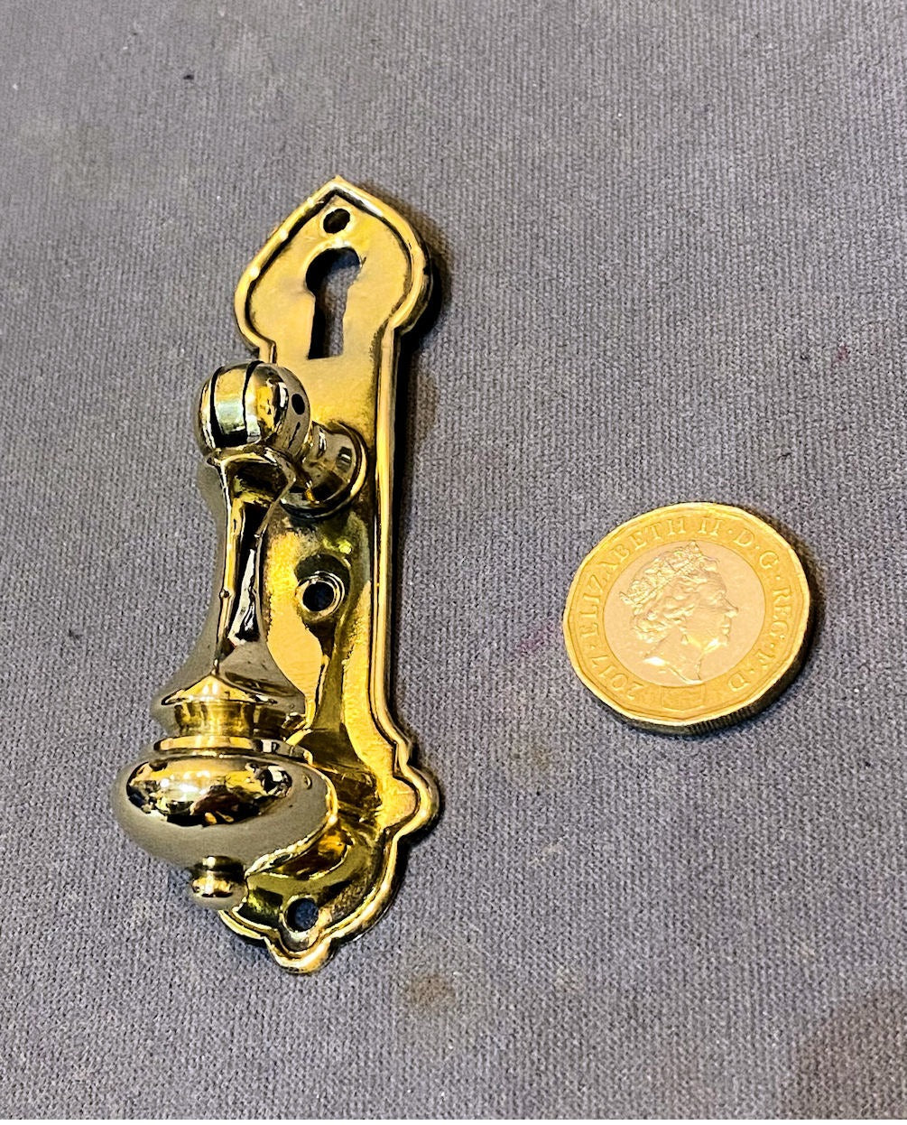 Brass Cabinet Door Handles — Brass, late 19th century