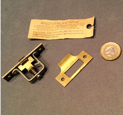 Brass Cabinet Roller Catch, 6 available — view 2