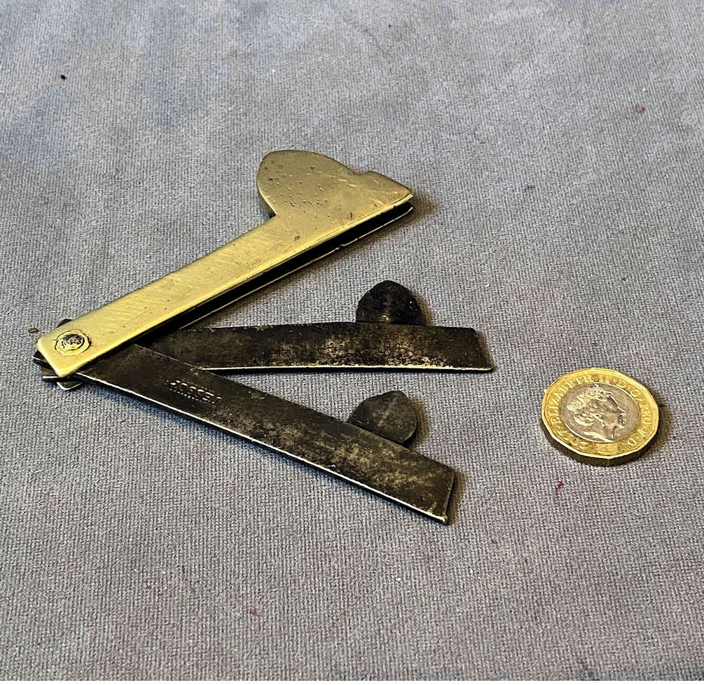 Brass Cased Fleam — Brass, late 19th century