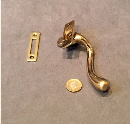 Brass Casement Window Catch — view 2