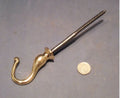 Brass Chandelier Ceiling Hook — Brass, late 19th century