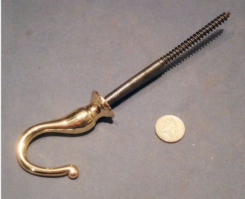 Brass Chandelier Ceiling Hook — view 2