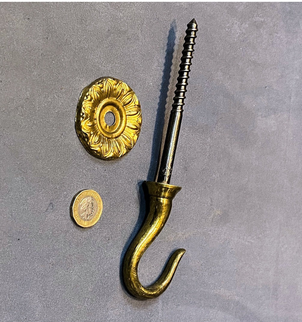 Brass Chandelier Hook — view 3