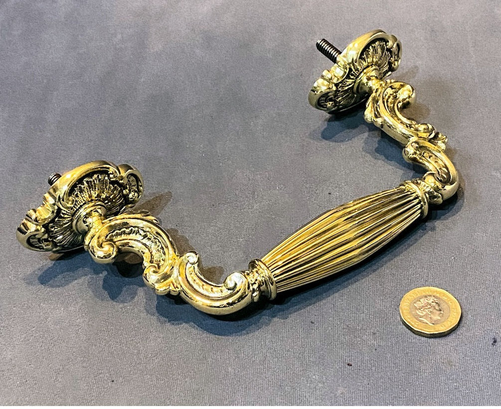 Brass Coal Box Handle — Brass, late 19th century