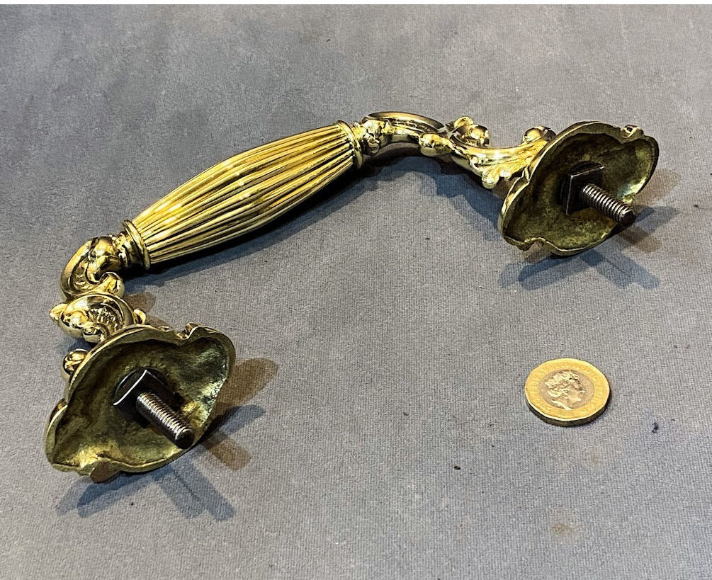 Brass Coal Box Handle — view 2