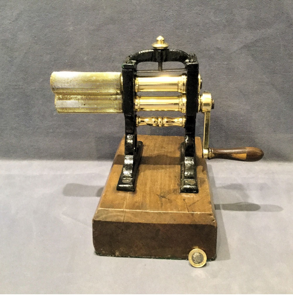 Brass Crimping Machine — Brass, late 19th century