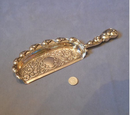 Brass Crumb Scoop — Brass, late 19th century