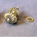 Brass Cupboard Knob — Brass, late 19th century