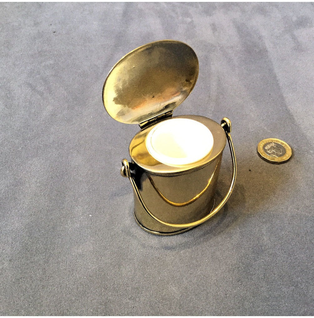 Brass Dairy Can / Inkwell — view 2