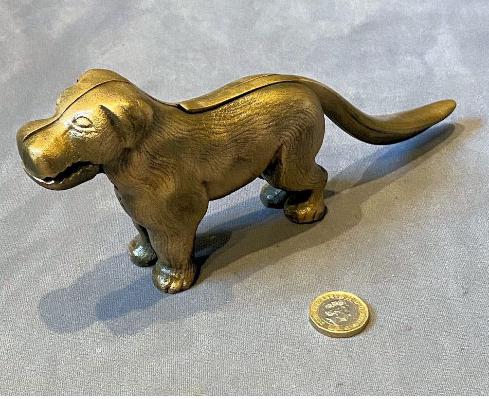 Brass Dog Nutcracker — Brass, 1930's