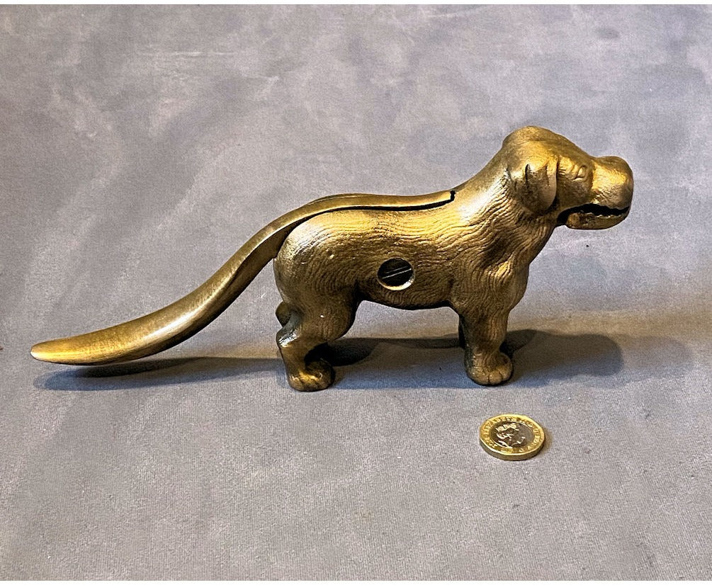 Brass Dog Nutcracker — view 2