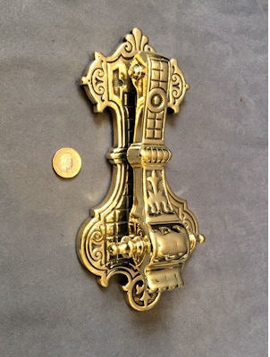 Brass Door Knocker — Brass, late 19th century