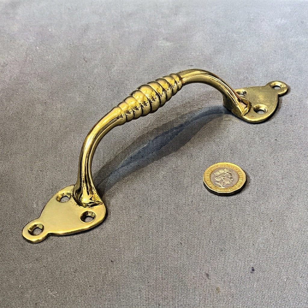 Brass Door Pull, 4 available — view 2