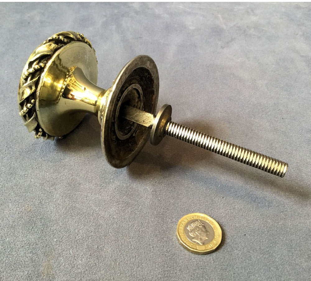 Brass Door Pull Knob — view 2