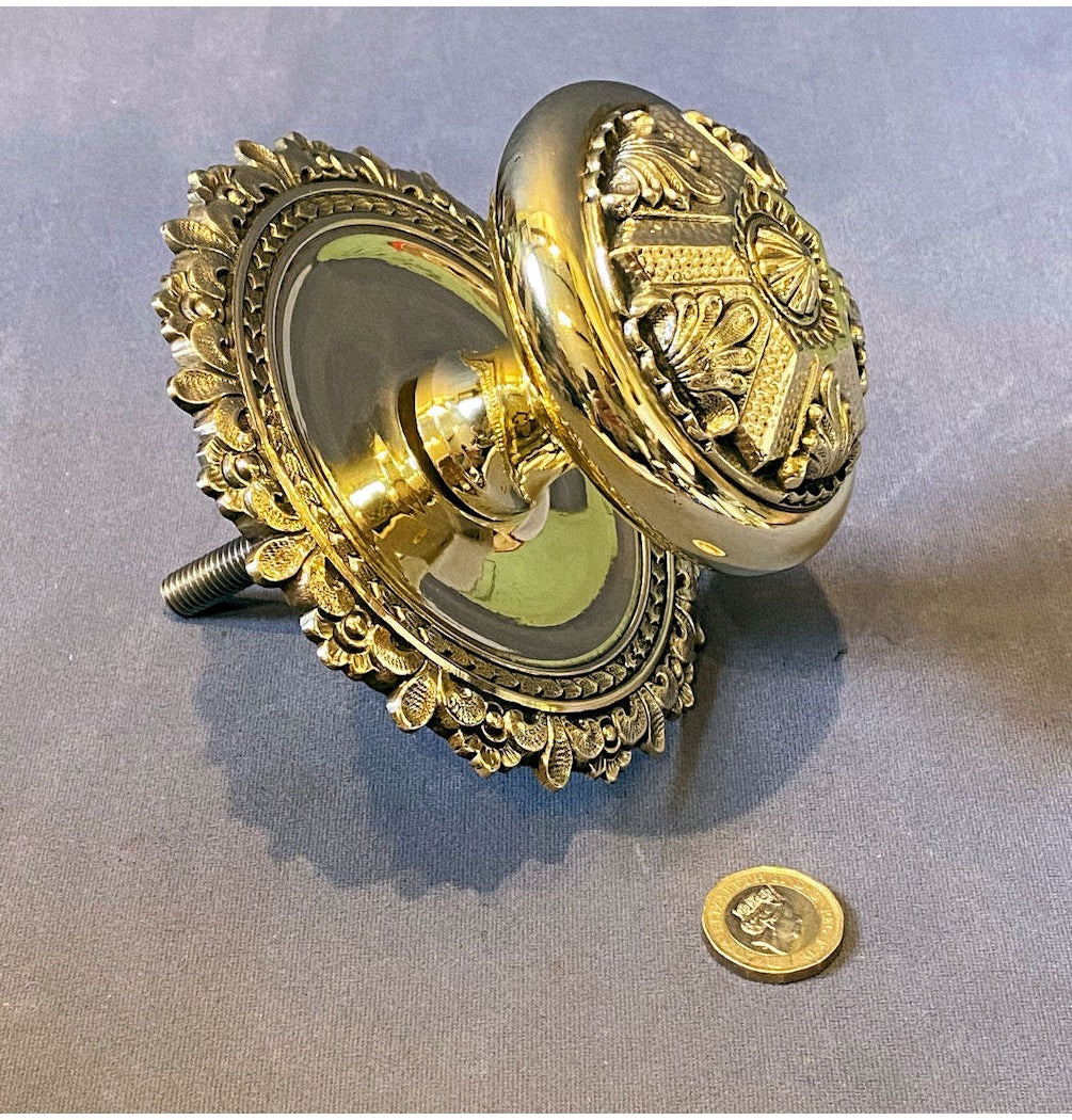 Brass Door Pull Knob — view 2