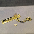 Brass Door Security Chain — Brass, late 19th century