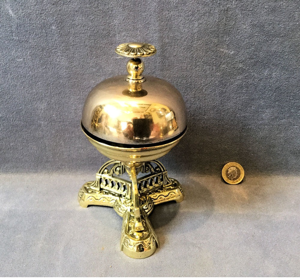 Brass Double Counter Bell — Brass, late 19th century