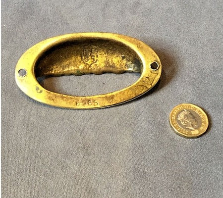 Brass Drawer Cup Handle — view 2