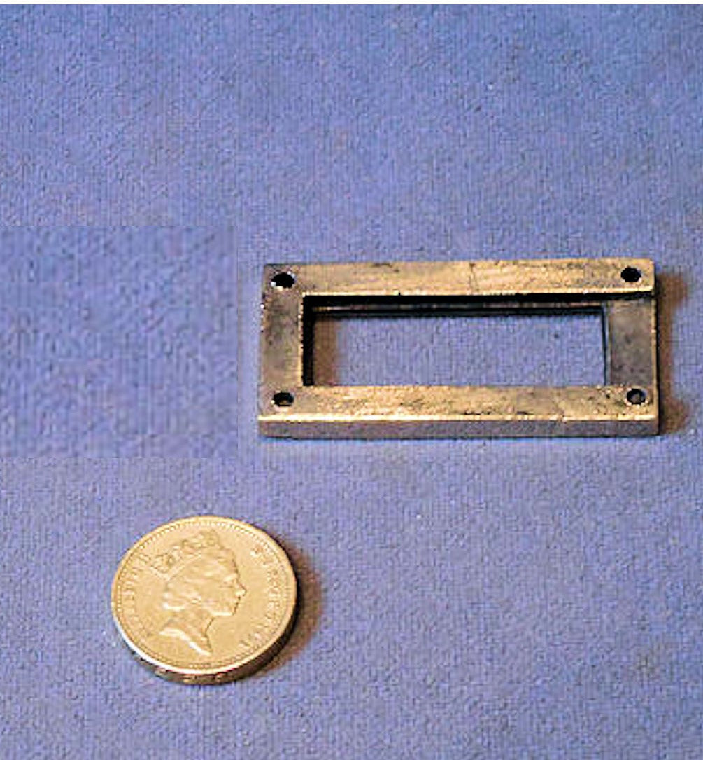 Brass Drawer Label Frame — view 2