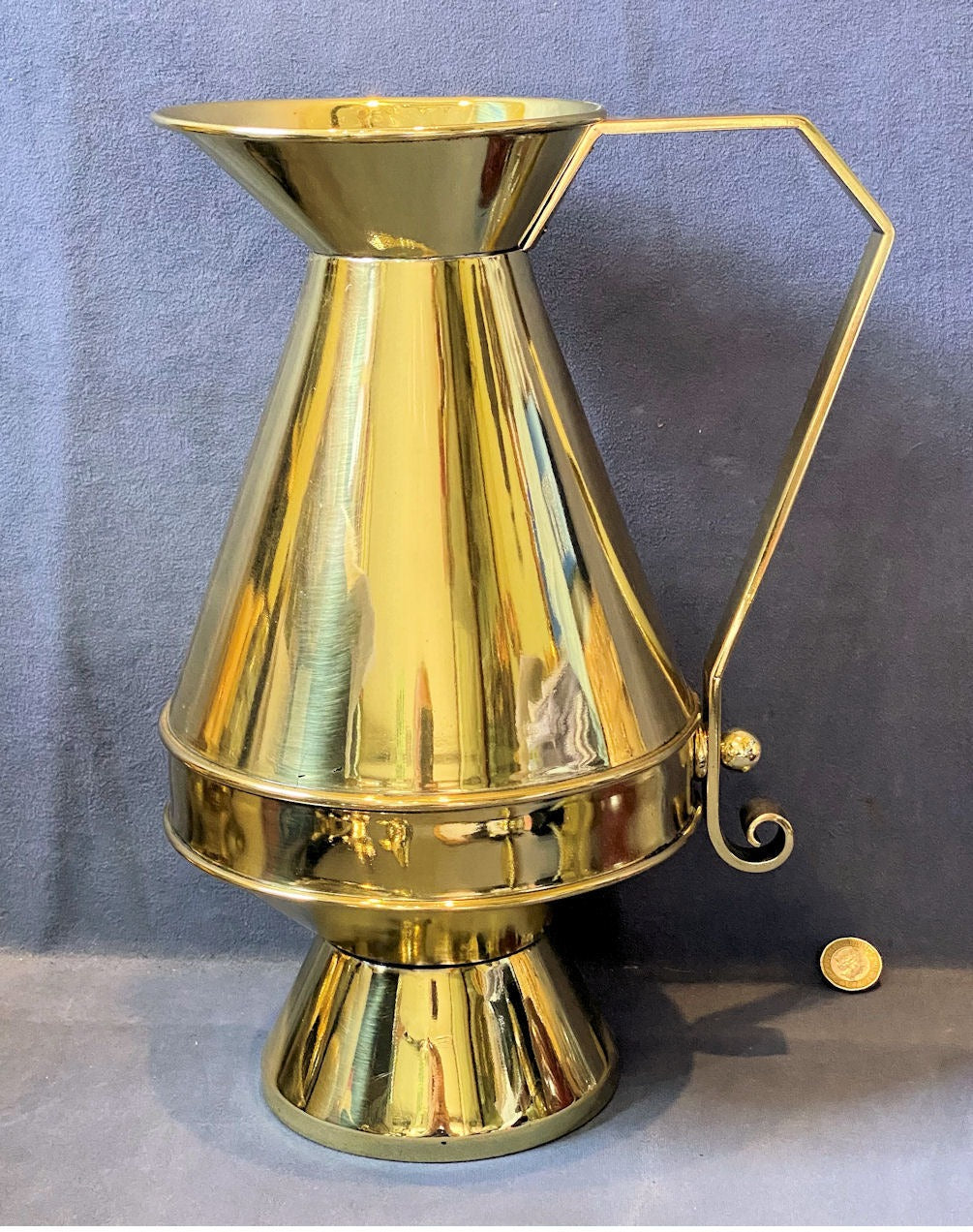 Brass Ecclesiastical Brass Water Jug — Brass, 1911