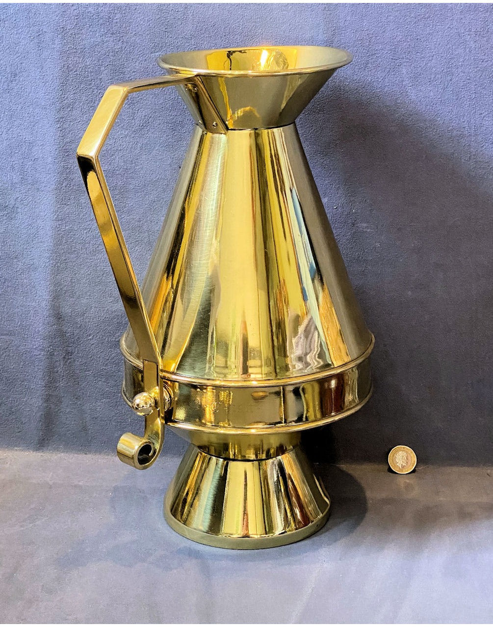 Brass Ecclesiastical Brass Water Jug — view 2