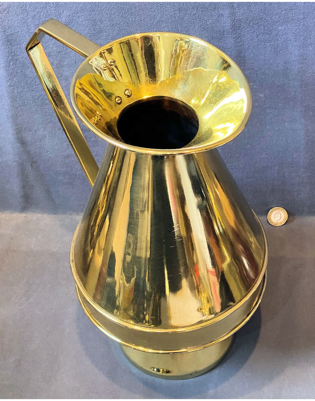 Brass Ecclesiastical Brass Water Jug — view 4