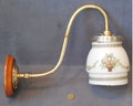 Brass Electric Wall Light — Brass, late 19th century