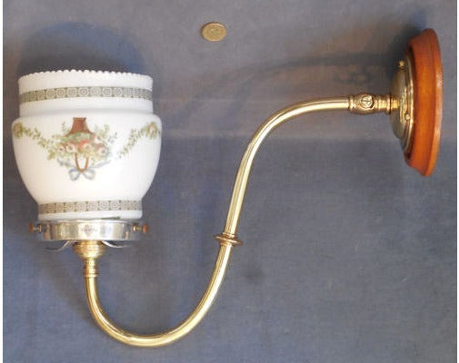 Brass Electric Wall Light — view 2