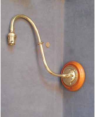 Brass Electric Wall Light — view 3