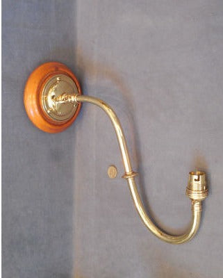 Brass Electric Wall Light — view 4