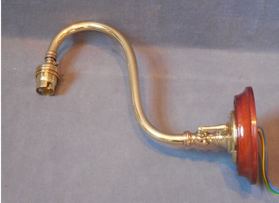 Brass Electric Wall Light — view 3